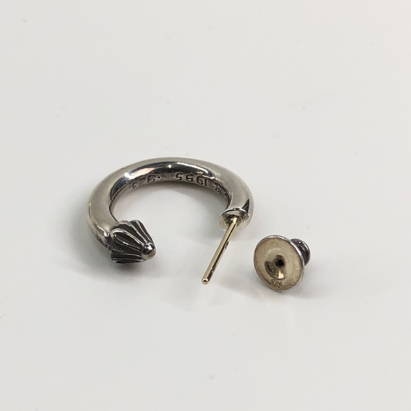 実際に弊社で買取させて頂いたCHROME HEARTS/クロムハーツ HOOP PLAIN プレーンフープピアスの画像 3枚目
