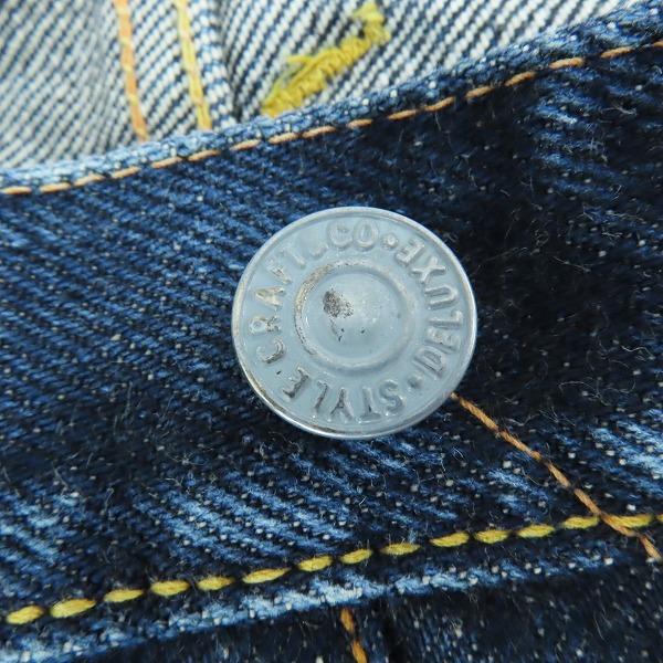 実際に弊社で買取させて頂いたEVIS/エビス/エヴィス Lot 2001 No1 SPECIAL ボタンフライ デニムパンツ/ジーンズ 34×35の画像 6枚目