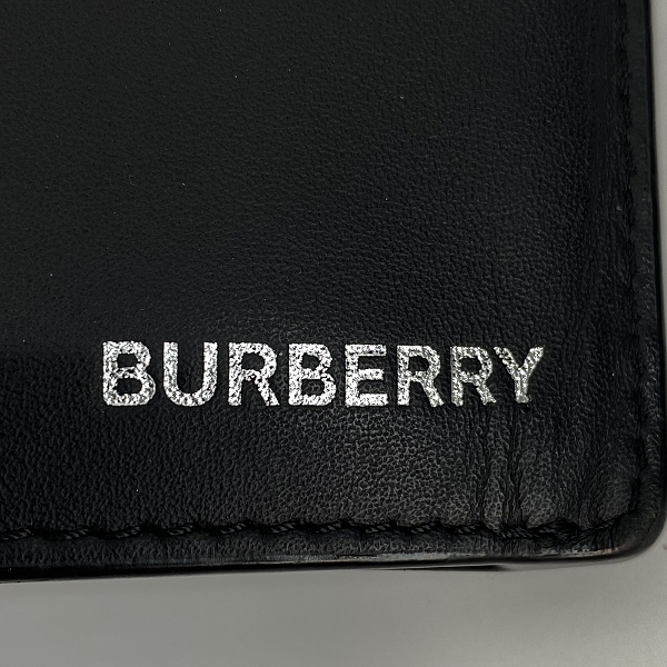 実際に弊社で買取させて頂いたBURBERRY/バーバリー CAVENDISH 二つ折り 長財布 ブラックの画像 6枚目