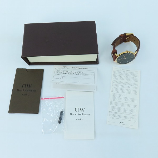 実際に弊社で買取させて頂いたDaniel Wellington/ダニエルウェリントン クォーツ 腕時計 DW00100136【動作未確認】の画像 7枚目