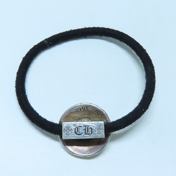 実際に弊社で買取させて頂いたCHROME HEARTS/クロムハーツ HAIRBAND CROSS CH/クロスボール コンチョ ヘアゴムの画像 2枚目