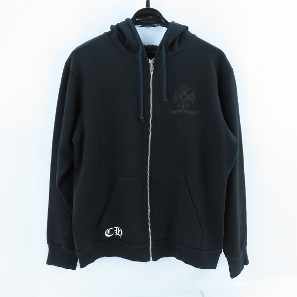 実際に弊社で買取させて頂いた【JPタグ】CHROME HEARTS/クロムハーツ クロスプリント ジップアップパーカー 2212-304-4032/L　