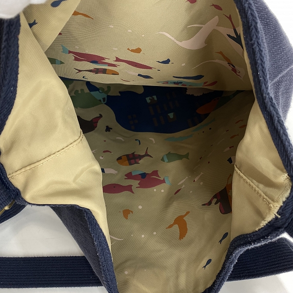 実際に弊社で買取させて頂いたHUNTING WORLD/ハンティングワールド ロゴ/総柄 リバーシブル ショルダーバッグの画像 6枚目