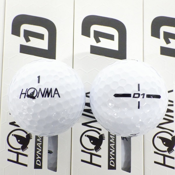 実際に弊社で買取させて頂いた【未使用】HONMA/ホンマ D1 DYNAMIC DISTANCE ゴルフボール  ホワイト 2ダースの画像 1枚目