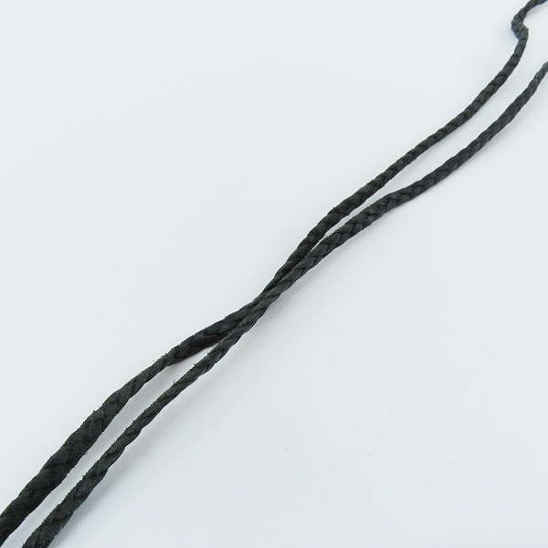 実際に弊社で買取させて頂いたCHROME HEARTS/クロムハーツ ダブルCHプラス クロス チャーム ネックレス w/レザーブレードの画像 4枚目