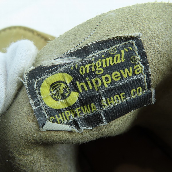 実際に弊社で買取させて頂いたCHIPPEWA/チペワ モックトゥワークブーツ 29492 /8EEの画像 6枚目