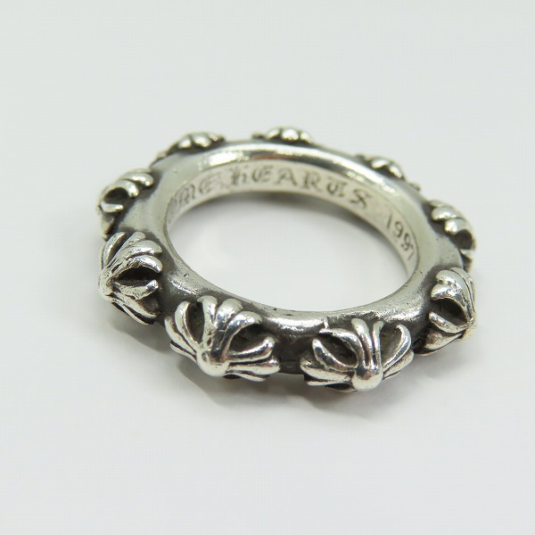 実際に弊社で買取させて頂いたCHROME HEARTS/クロムハーツ CROSS BAND RING/クロスバンドリング 19号