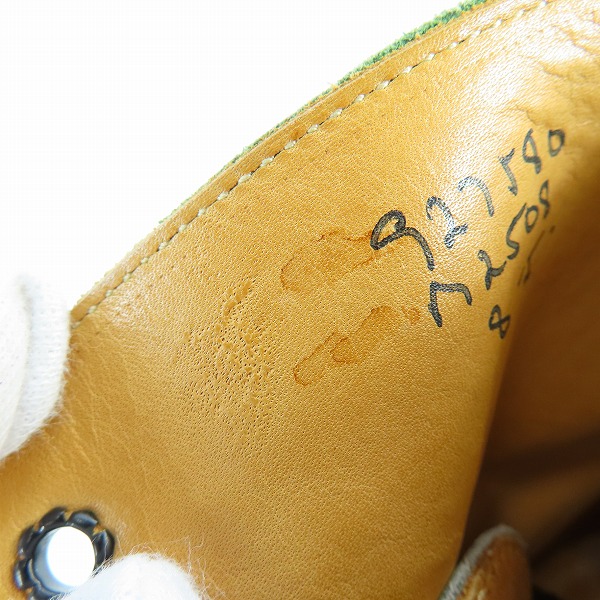 実際に弊社で買取させて頂いたTrickers/トリッカーズ MOLTON モールトン カントリーブーツ ウイングチップ グリーン M2508/8の画像 7枚目