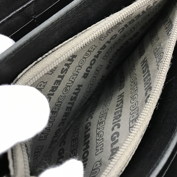 実際に弊社で買取させて頂いたHYSTERIC GLAMOUR/ヒステリックグラマー スタッズレザーウォレット長財布の画像 4枚目