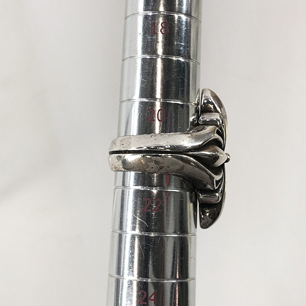 実際に弊社で買取させて頂いた【ギャラ付き】Bill Wall Leather/BWL/ビルウォールレザー ニュー クロス リング/21-21.5号の画像 7枚目