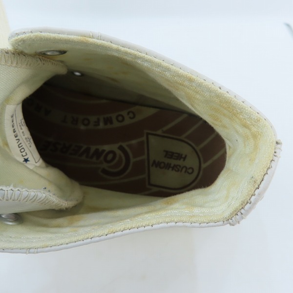 実際に弊社で買取させて頂いたCONVERSE/コンバース ADDICT/アディクト CHUCK TAYLOR/チャックテイラー レザー スニーカー/26.5の画像 4枚目