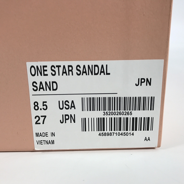 実際に弊社で買取させて頂いたCONVERSE ADDICT/コンバース アディクト ワンスターサンダル/27の画像 7枚目