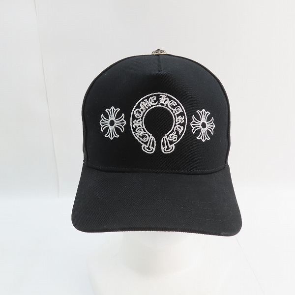 実際に弊社で買取させて頂いた【JPタグ】CHROME HEARTS/クロムハーツ ホースシュー/CHプラス クロスボール トラッカーキャップ 2238-304-2712/OSの画像 1枚目