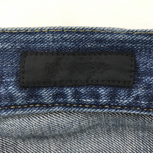 実際に弊社で買取させて頂いたUNUSED/アンユーズド ジップアップ デニムパンツ/3の画像 2枚目