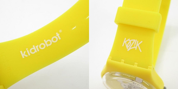 実際に弊社で買取させて頂いたKIDROBOT/キッドロボット Swatch/スウォッチ KOZIK フィギュア付き クオーツ腕時計【動作未確認】の画像 5枚目