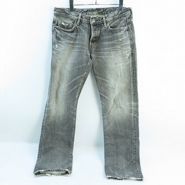 実際に弊社で買取させて頂いたHYSTERIC GLAMOUR/ヒステリックグラマー NOBU加工/ストレート デニムパンツ 0293AP09/34