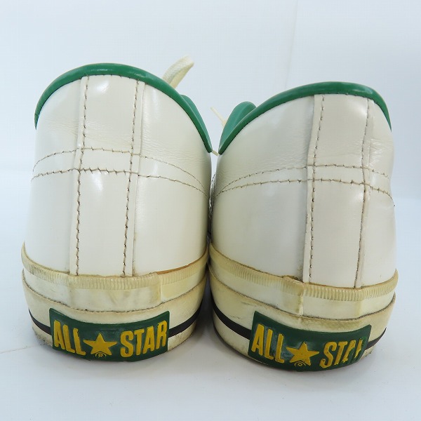 実際に弊社で買取させて頂いたCONVERSE/コンバース ONE STAR OX ローカットスニーカー ホワイト×グリーン/9.5の画像 1枚目