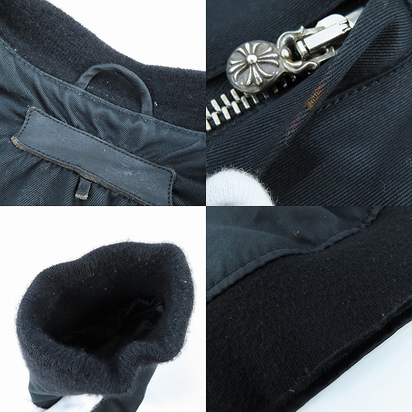 実際に弊社で買取させて頂いた【JPタグ】CHROME HEARTS/クロムハーツ TEARDROP FBRC V1J キルティング ダブルジップブルゾン 2225-304-6250/Mの画像 9枚目