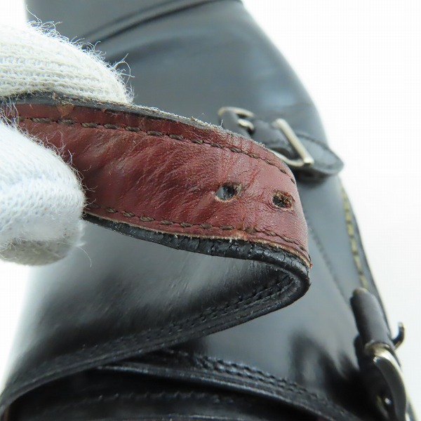 実際に弊社で買取させて頂いたMAGNANNI/マグナーニ サイドモンクストラップ レザーシューズ 18285/39の画像 7枚目