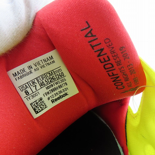 実際に弊社で買取させて頂いた【未使用】adidas×Reebok/アディダス×リーボック INSTAPUMP FURY BOOST/インスタポンプフューリーブースト FW5305/26の画像 5枚目