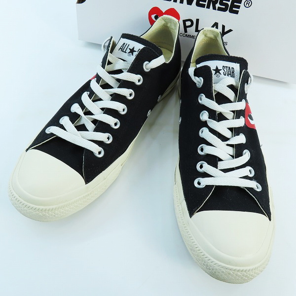 実際に弊社で買取させて頂いたPLAY COMME des GARCONS×CONVERSE/プレイ コムデギャルソン×コンバース オールスター ブラック/1CK712/28.0