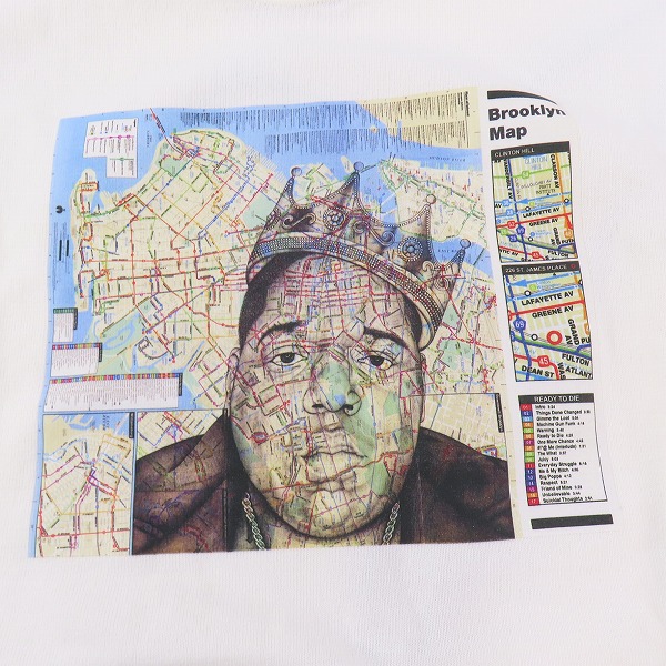 実際に弊社で買取させて頂いたFAT/エフエーティー Brooklyn MAP プリント Tシャツ F32220-TS02-AB /TITCHの画像 6枚目