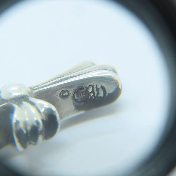 実際に弊社で買取させて頂いたCHROME HEARTS/クロムハーツ CRS BBY FAT/CHクロス ベビーファットチャームの画像 4枚目