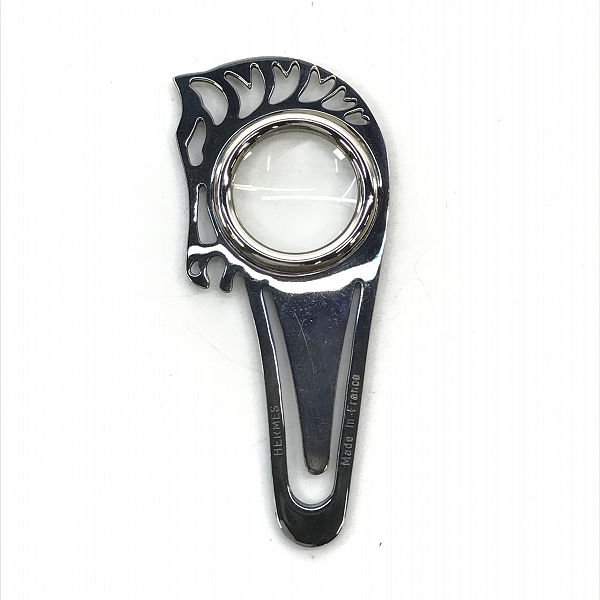 実際に弊社で買取させて頂いたHERMES/エルメス ホースモチーフ ルーペ付き ブックマーカーの画像 1枚目