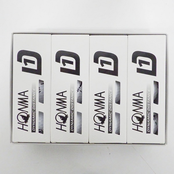 実際に弊社で買取させて頂いた【未使用】HONMA/ホンマ D1 DYNAMIC DISTANCE ゴルフボール  ホワイト 1ダース