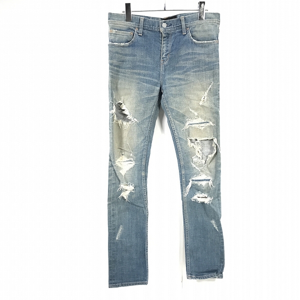 実際に弊社で買取させて頂いたPHENOMENON/フェノメノン 15SS デストロイクラッシュ加工 スキニー デニムパンツ/30
