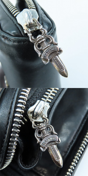 実際に弊社で買取させて頂いた【インボイス原本】CHROME HEARTS/クロムハーツ REC F ZIP MINI/レックF ジップミニ ラウンドジップウォレットの画像 6枚目