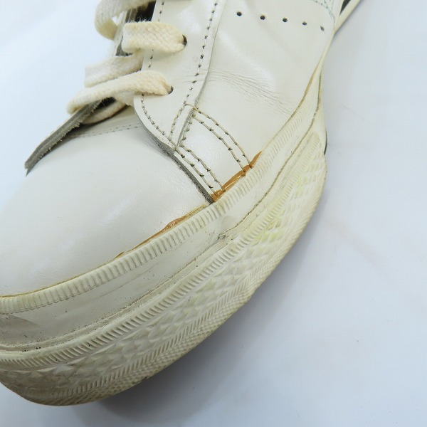 実際に弊社で買取させて頂いたCONVERSE/コンバース ONE STAR OX ローカットスニーカー ホワイト×グリーン/9.5の画像 7枚目