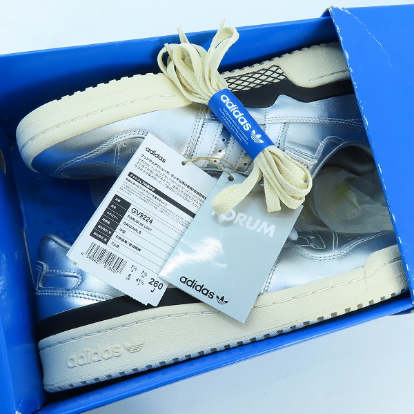 実際に弊社で買取させて頂いた【未使用】adidas/アディダス Forum Low/フォーラムロー "atmos Metallic Pack" GV9224/26の画像 6枚目