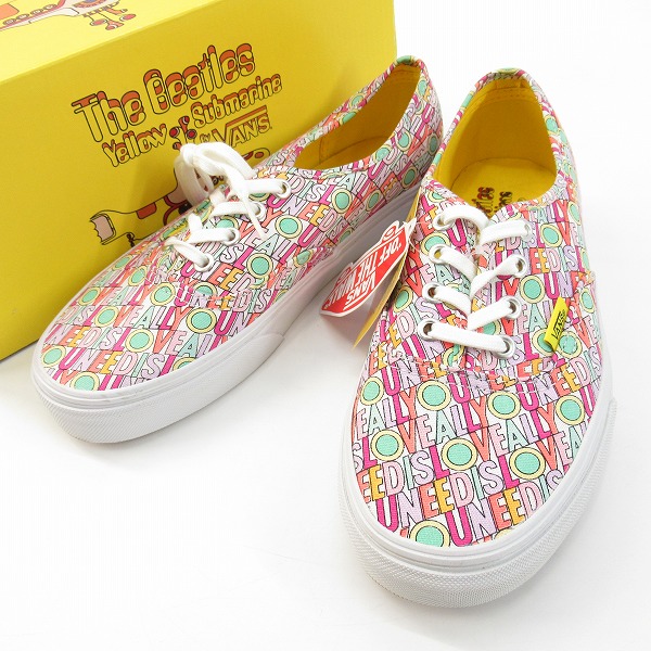 実際に弊社で買取させて頂いた【未使用】VANS/バンズ Authentic The Beatles All You Nee ローカットスニーカー VN-0VOEC6A/US6