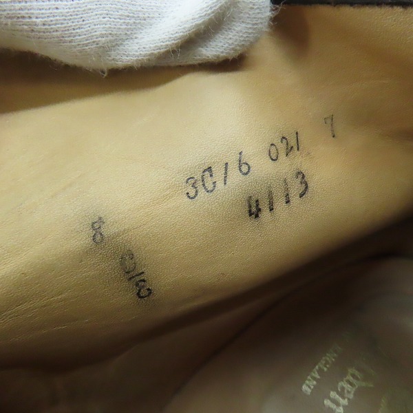 実際に弊社で買取させて頂いたANATOMICA×ALDEN/アナトミカ×オールデン INDY BOOT/インディー ブーツ 4113/8Eの画像 5枚目