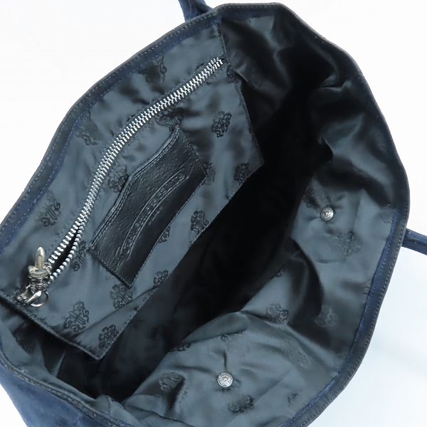 実際に弊社で買取させて頂いたCHROME HEARTS/クロムハーツ FS TOTE LND/CEM クロスパッチ ヌバックレザー FSトートバッグの画像 3枚目