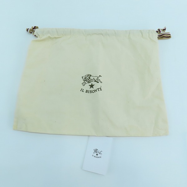 実際に弊社で買取させて頂いたIL BISONTE/イルビゾンテ ショルダーバッグ ブラックの画像 7枚目