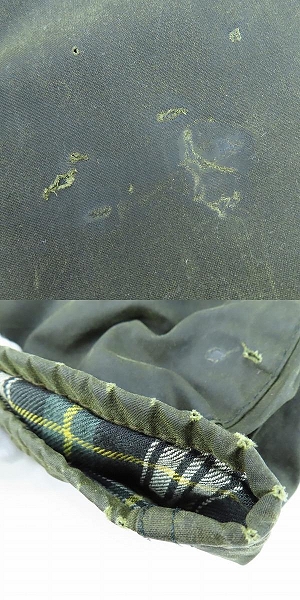 実際に弊社で買取させて頂いたBarbour/バブアー 90s BEAUFORT JACKET ビューフォート オイルドジャケット/C40/102CMの画像 9枚目