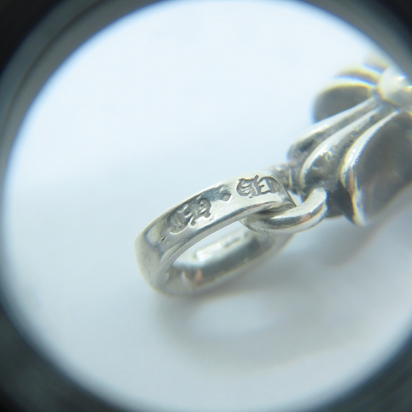 実際に弊社で買取させて頂いたCHROME HEARTS/クロムハーツ CRS BBY FAT/CHクロス ベビーファットチャームの画像 6枚目