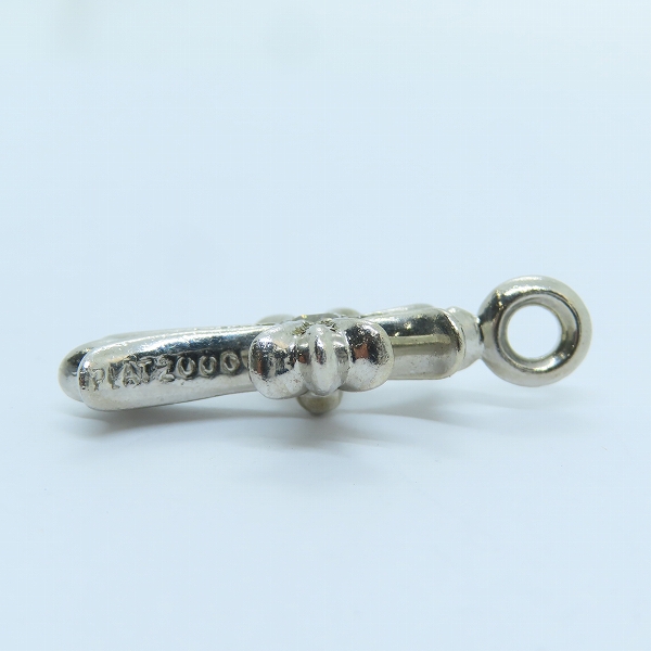 実際に弊社で買取させて頂いたCHROME HEARTS/クロムハーツ PLAT TNY CRSF P DMND プラチナ タイニーファットクロス チャーム w/ダイヤパヴェの画像 3枚目