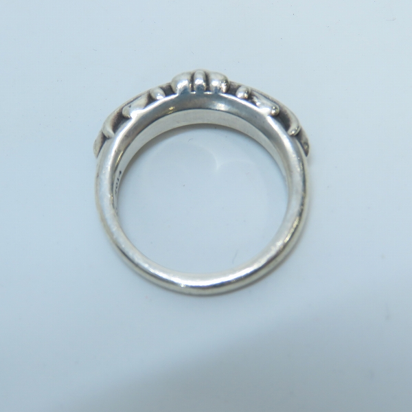 実際に弊社で買取させて頂いたCHROME HEARTS/クロムハーツ BABYCLSC/ベイビークラシック フローラルクロス リング/12.5-13号の画像 5枚目