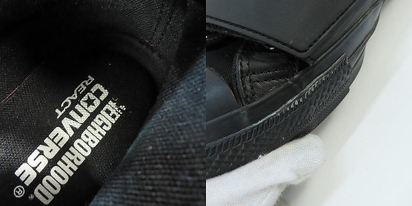 実際に弊社で買取させて頂いたNEIGHBORHOOD×CONVERSE/ネイバーフッド×コンバース ALL STAR 100 HI/NH/ハイカットスニーカー 1CL574/26.5の画像 7枚目