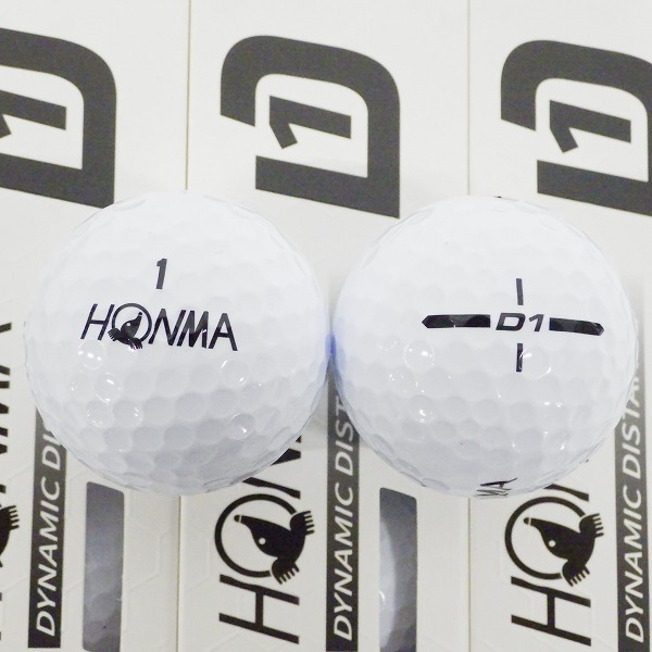 実際に弊社で買取させて頂いた【未使用】HONMA/ホンマ D1 DYNAMIC DISTANCE ゴルフボール  ホワイト 1ダースの画像 1枚目