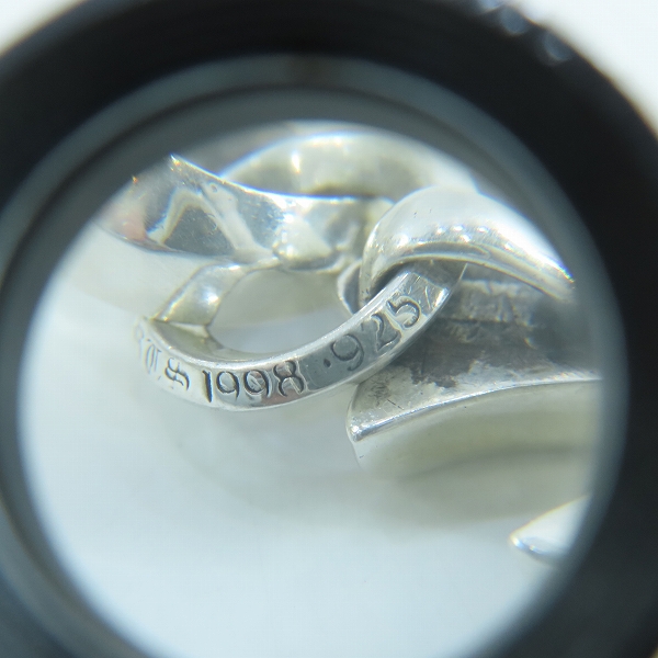 実際に弊社で買取させて頂いたCHROME HEARTS/クロムハーツ CH CRS SML W/BALE P/D/スモールCHクロスベイル パヴェダイヤ/アフターダイヤの画像 8枚目