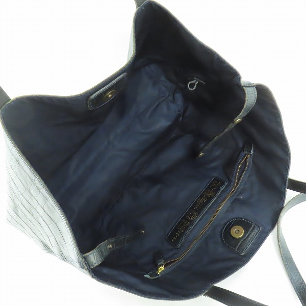 実際に弊社で買取させて頂いたFelisi/フェリージ クロコ型押し トートバッグ 15-20の画像 3枚目