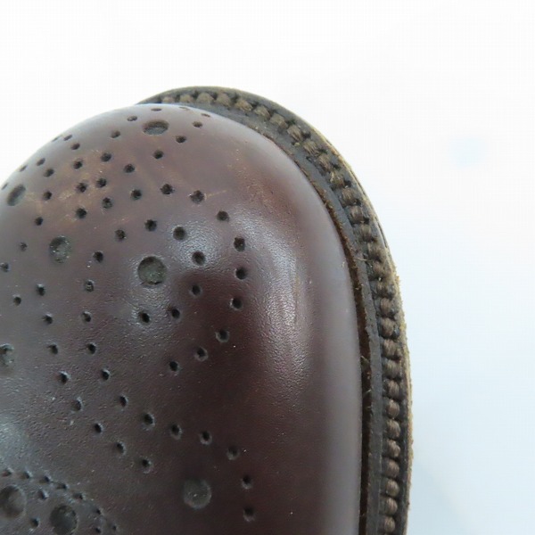 実際に弊社で買取させて頂いたalden/オールデン ウイングチップ レザーシューズ/9.5の画像 7枚目