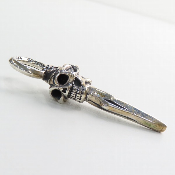 実際に弊社で買取させて頂いたBill Wall Leather/BWL/ビルウォールレザー MALIBU/マリブ ダブルスカルダガー ペンダントの画像 4枚目