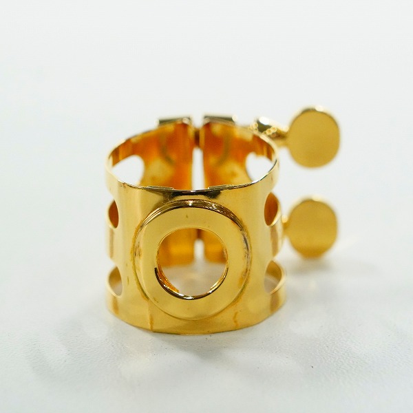 実際に弊社で買取させて頂いたWood Stone/ウッドストーン SS Selmerラバー用 GP ソプラノサックス リガチャーの画像 1枚目