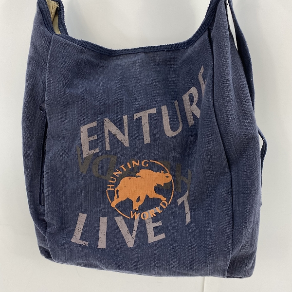 実際に弊社で買取させて頂いたHUNTING WORLD/ハンティングワールド ロゴ/総柄 リバーシブル ショルダーバッグ