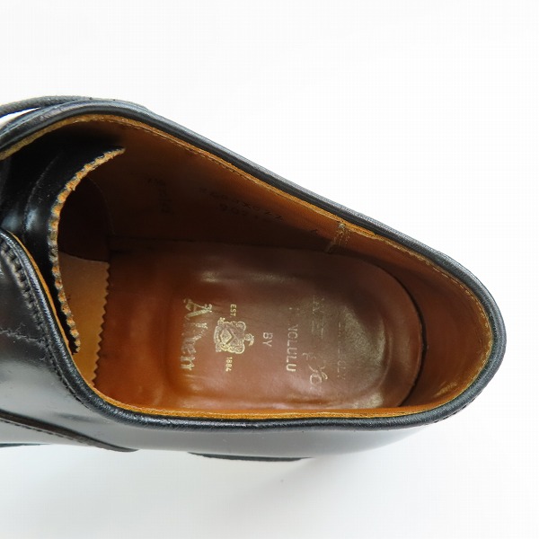 実際に弊社で買取させて頂いたAlden/オールデン ストレートチップ キャップトゥ レザーシューズ 90710/7.5の画像 4枚目
